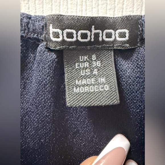 Elegant Navy Blue Spaghetti Strap Dress -  Worn Once - Picture 8 of 9